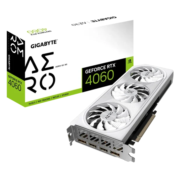 GIGABYTE GeForce RTX™ 4060 AERO OC 8G | Graphic card | Gaming PC Built