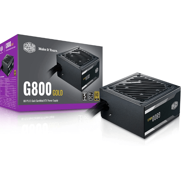 Cooler Master G800 Gold Power Supply | Entry Level 80 PLUS Gold ATX Power Supply Unit