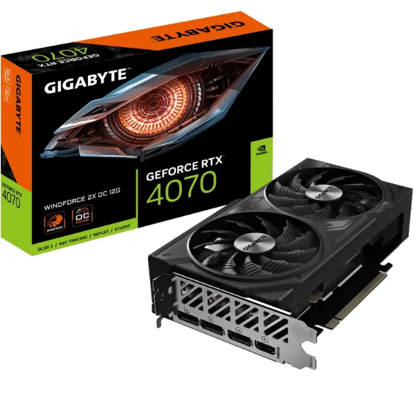 Gigabyte GeForce RTX 4070 WINDFORCE 2X OC 12G Graphics Card
